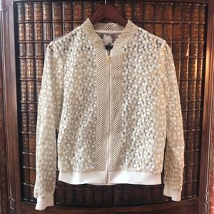 Ivory gold appliqué jacket